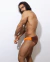 Bañador Bikini Chillon Naranja Cacau - comprar online