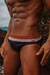 Sunga Brief Listras Marrom Nude