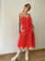 vestido vintage red blossom - comprar online