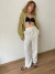 calça vintage alfaiataria neve