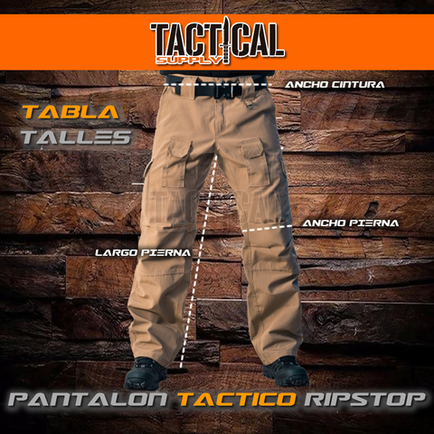 PANTALON TACTICO CARGO RIPSTOP - Tactical Supply