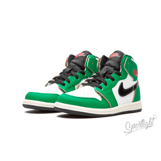 Tênis Nike Air Jordan 1 Retro High Lucky Green Infantil