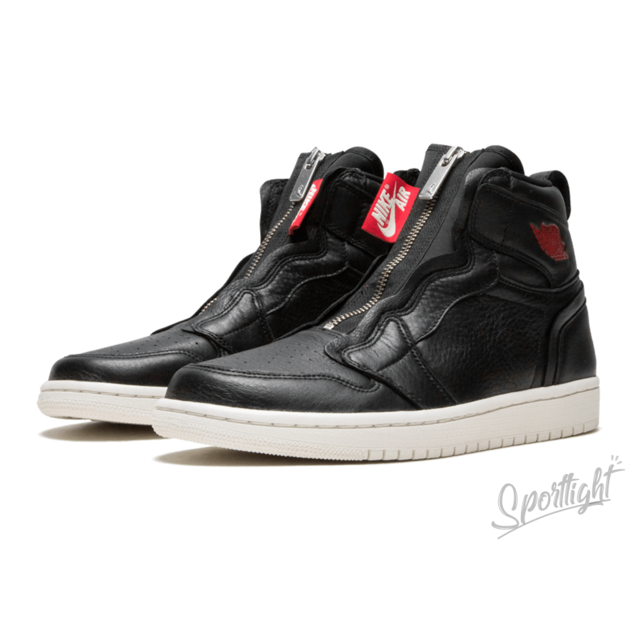 Tênis Nike Air Jordan 1 Retro High Zip 'Black' WMNS