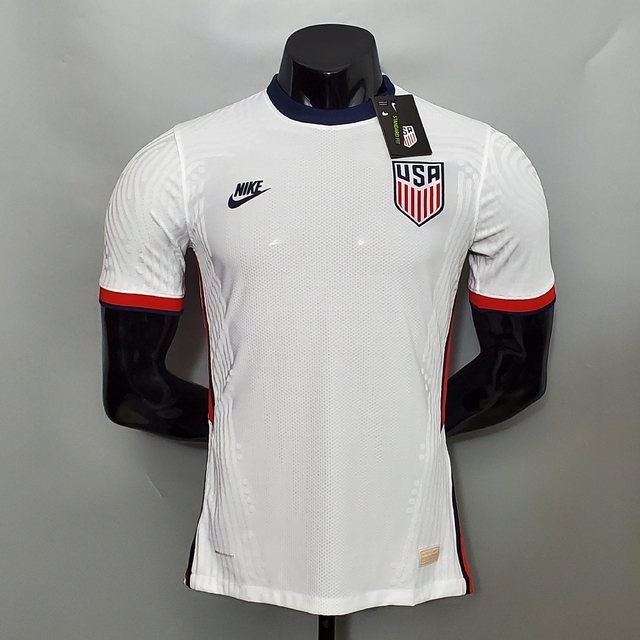 Camisa Seleção do Estados Unidos I 20/21 - Masculina - modelo Player -  Branca