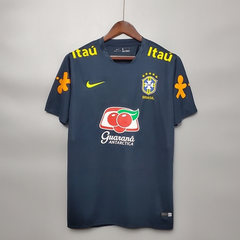 Camisa Seleção do Brasil Treino - Masculina - modelo Torcedor -Cinza