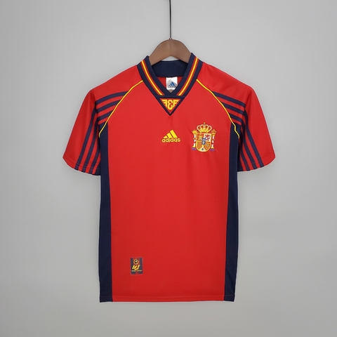 Camisa Seleção da Espanha I 20/21-Masculina-modelo Torcedor-Vermelho