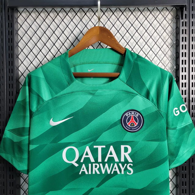 Camisa Goleiro PSG Paris Saint Germain 23/24 Masculina Modelo Fan Verd