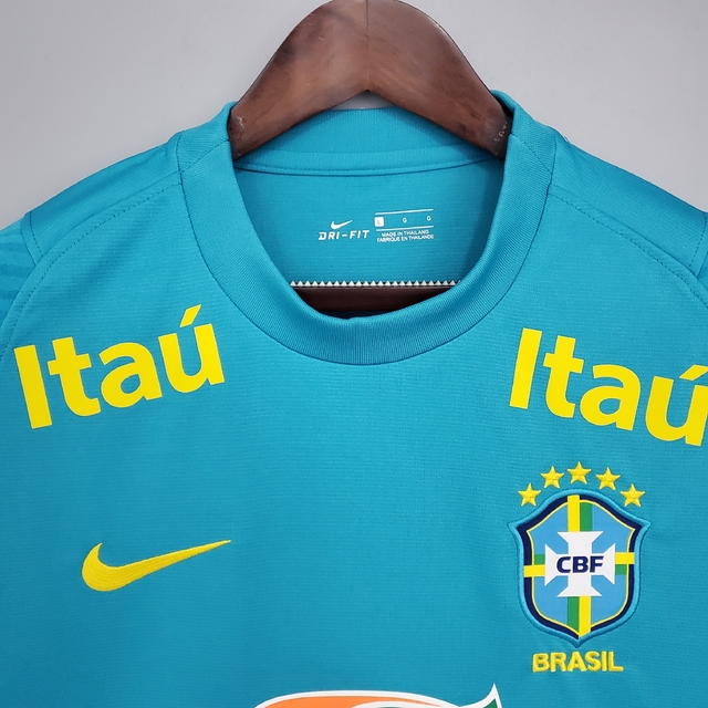 Camisa De Treino Seleção do Brasil Masculina Modelo Torcedor Azul