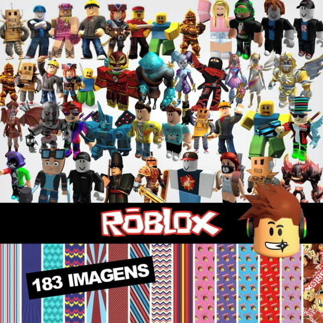 Kit Digital Roblox Imagens Png E Papel Digital Roblox, Convites ...