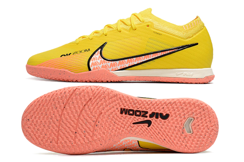 Chuteira Futsal Nike Mercurial Vapor 15 Elite Amarela e Laranja