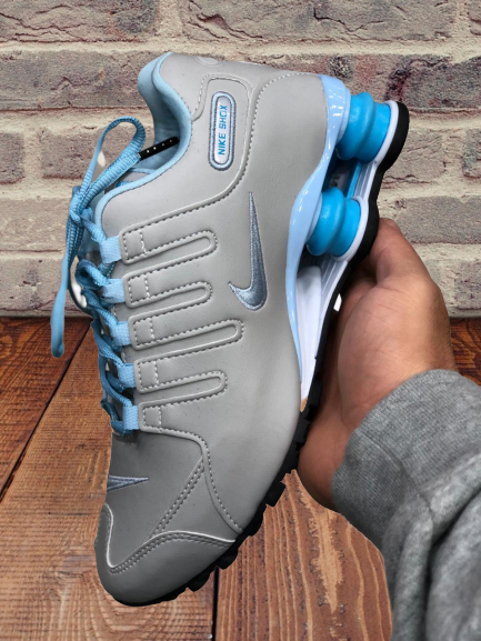 nike shox cinza claro