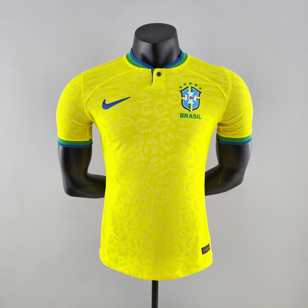 Camisa Seleção Brasileira I 2022 Player Nike Masculina - Amarela