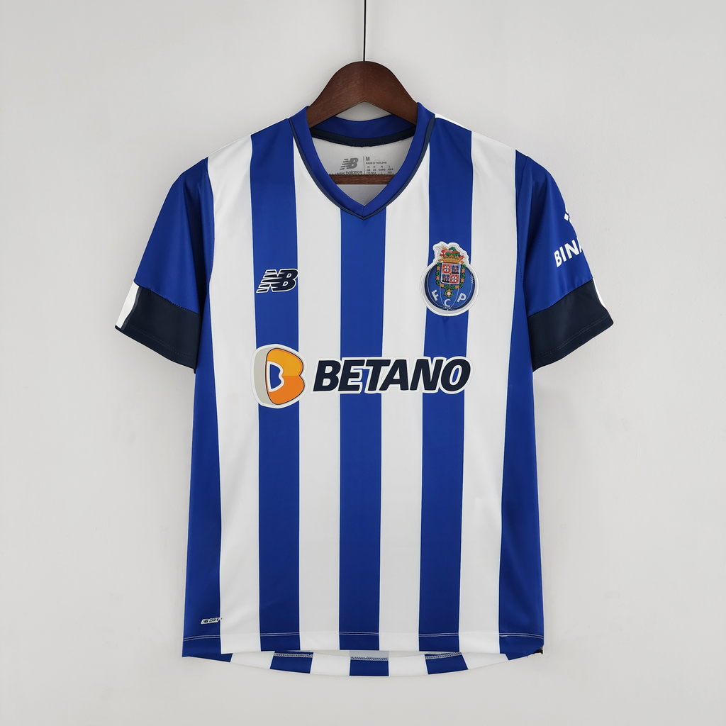 Camisa FC Porto Home 22/23 Torcedor New Balance Masculina - Azul e Branco