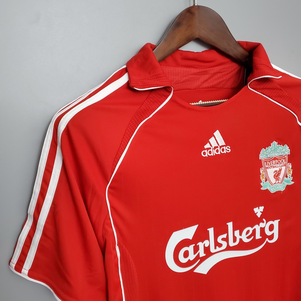 Camisa Liverpool Retrô 06/07 Home - Adidas - Vermelha