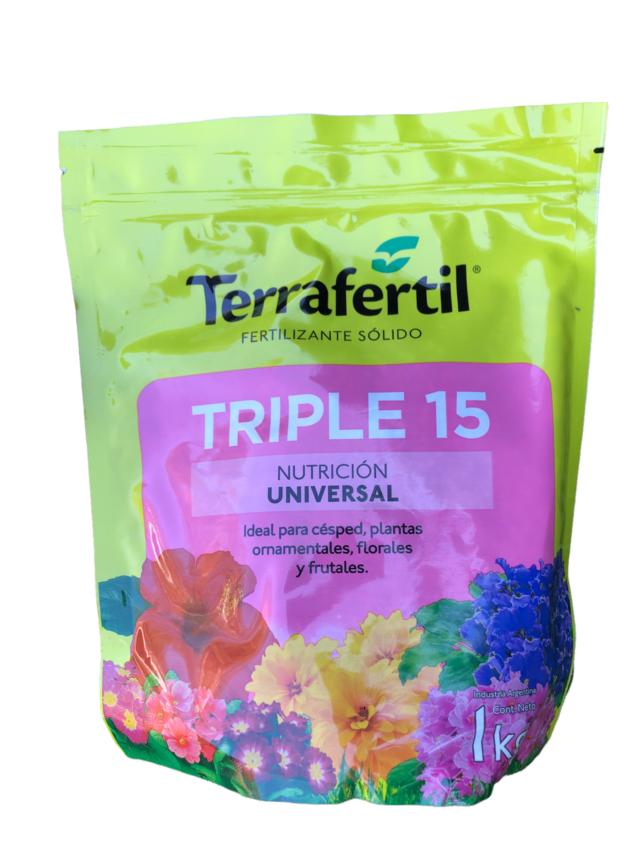 Triple 15 Nutrición Universal fertilizante Terrafertil 1 kilo