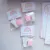 Souvenirs jabones Pie + Letra en bolsita (arcoiris - rosa pastel) - comprar online
