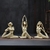 Estátuas Mulher Yoga Douradas | Conjunto 3 peças | Vários Modelos - comprar online
