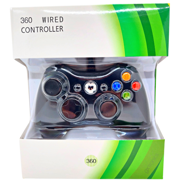 Mando Para Xbox 360 Y Pc Con Cable Usb Gamer color Negro