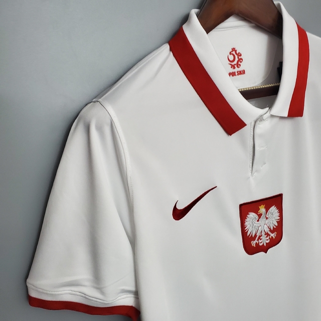 Camisa Seleção Polônia Home 20/21 Torcedor Nike Masculina - Branca