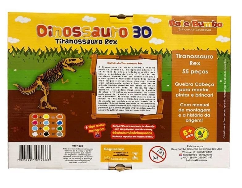 Compre Quebra-cabeça 3D - Tiranossauro Rex