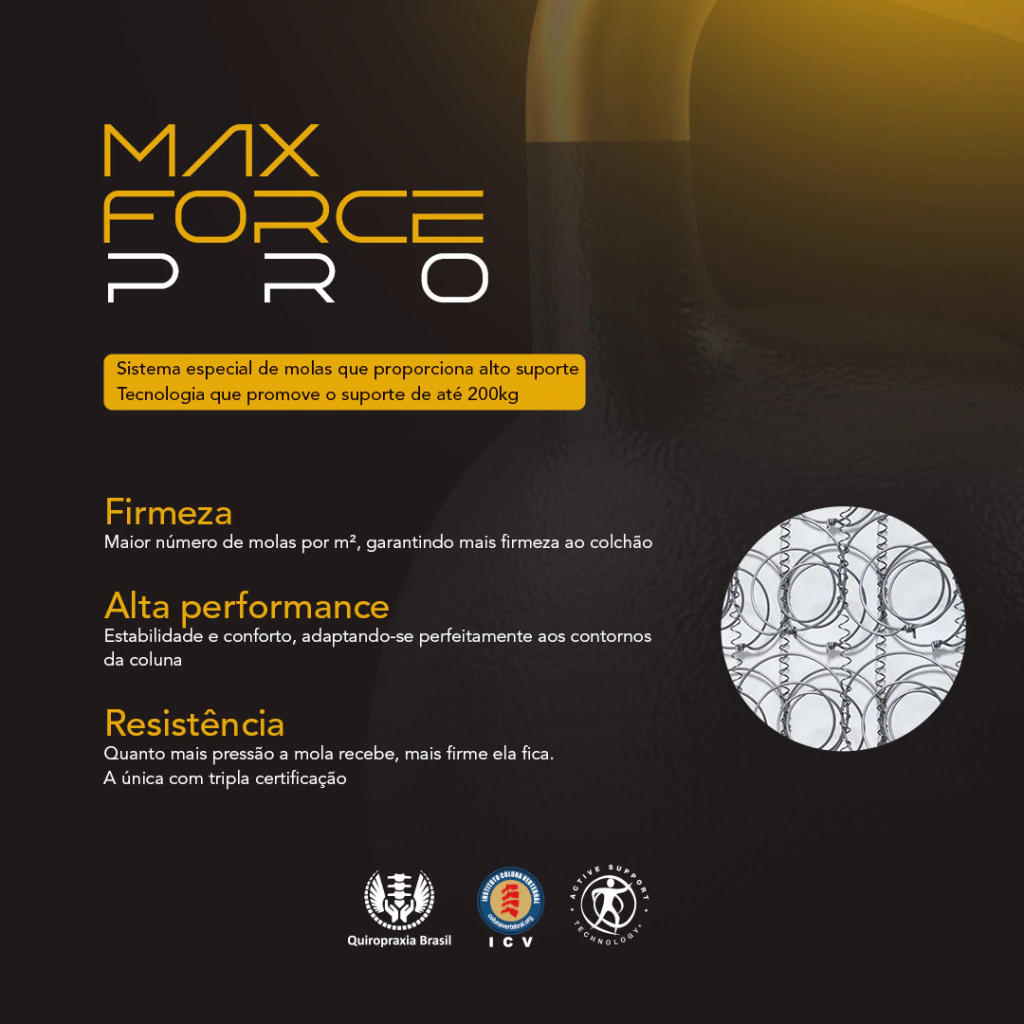 Box Bicama King Koil Solteiro – Auxiliar Molas MaxForce Pro - loja online
