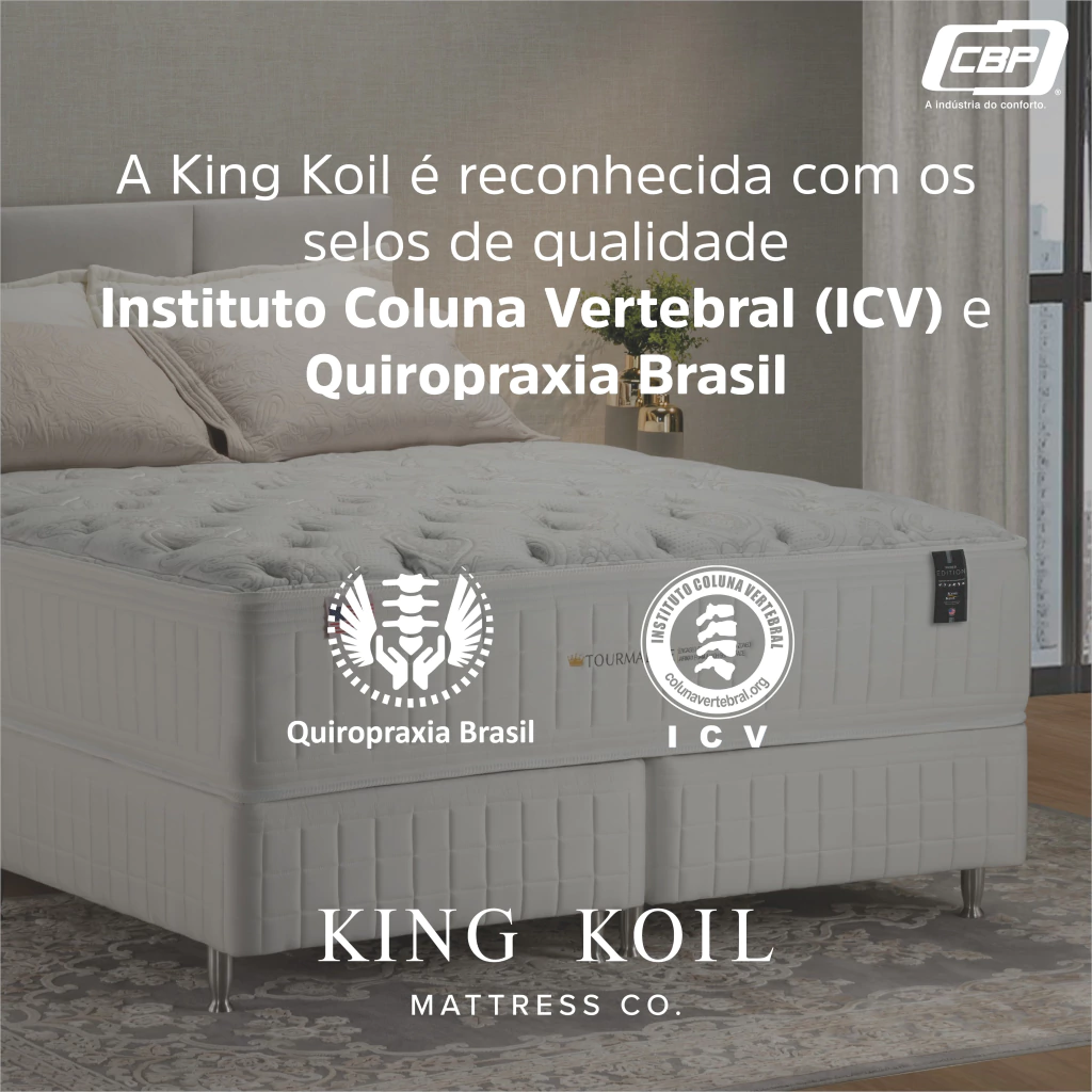 Colchão King Koil Palladium com Massageador - Tamanho King - comprar online