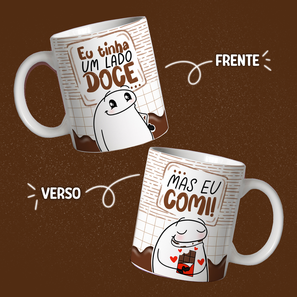 Caneca Flork Criativa Chocólatra Assumida! Presente Fofo use canecas