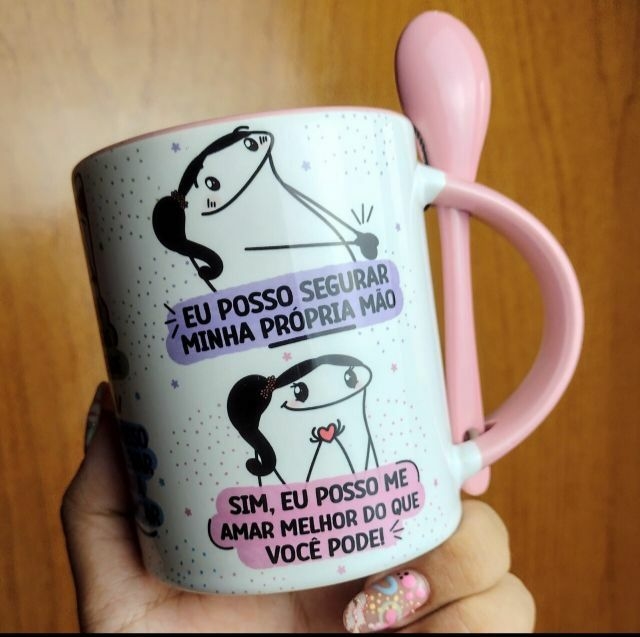 Caneca Meme Flork Amor - DNA Personalizados