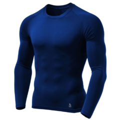Kit 3 Camisas Azul Marinho Proteção Uv 50+ Tecido Gelado Segunda Pele - comprar online