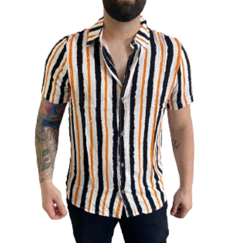 camisa de viscose branca