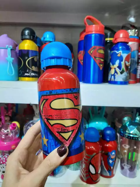 Botella de aluminio Cresko superman 400 ml