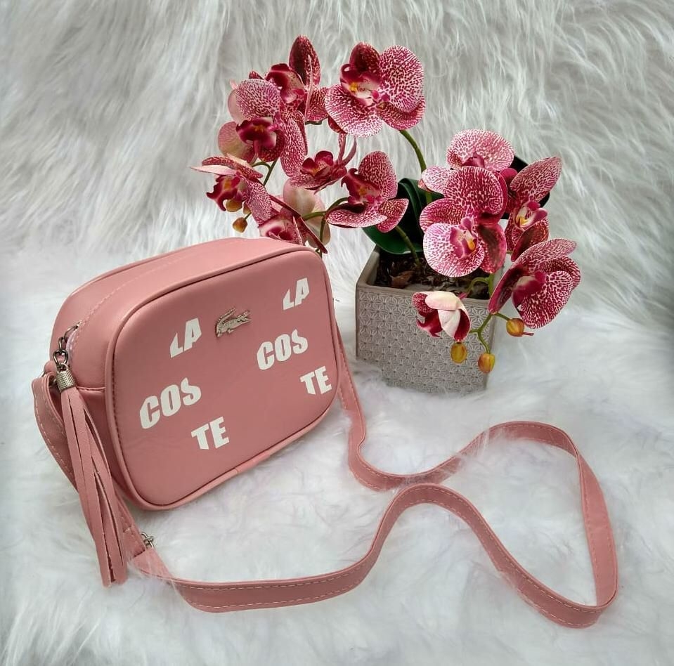 lacoste pink bolsa