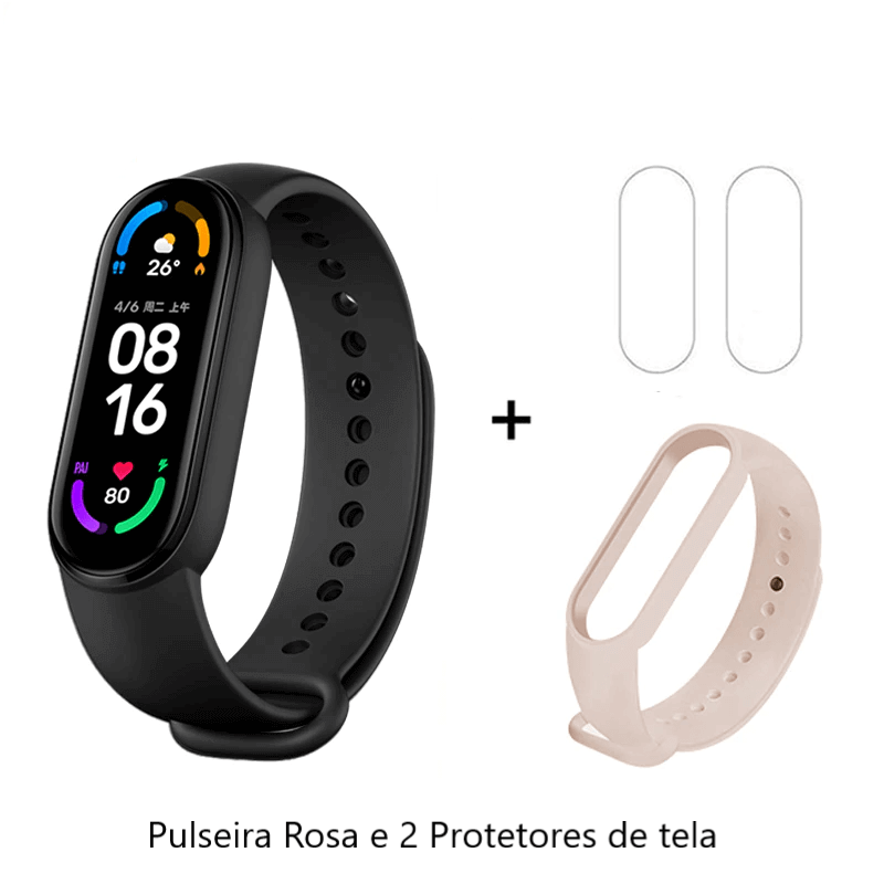 relogio xiaomi rosa original