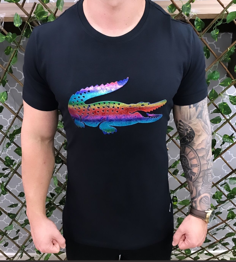 lacoste estampada