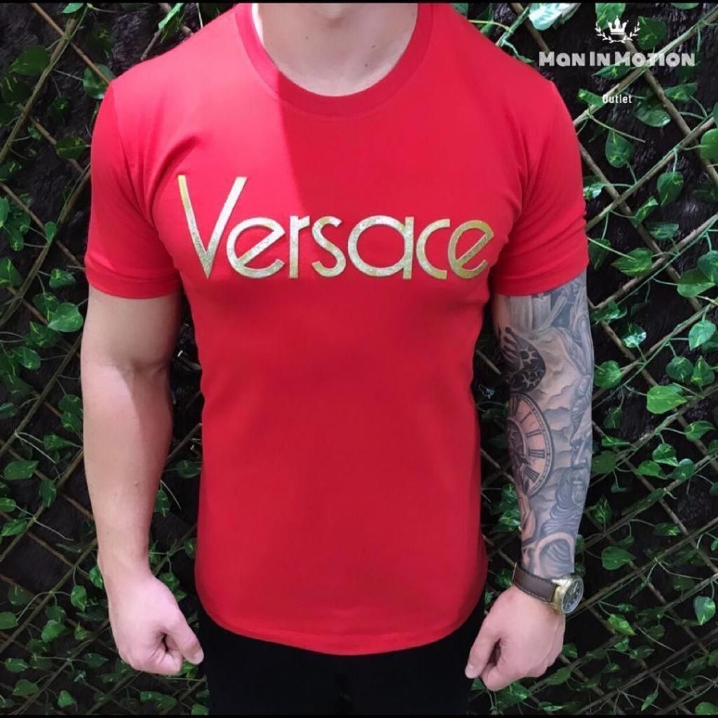 camiseta versace vermelha