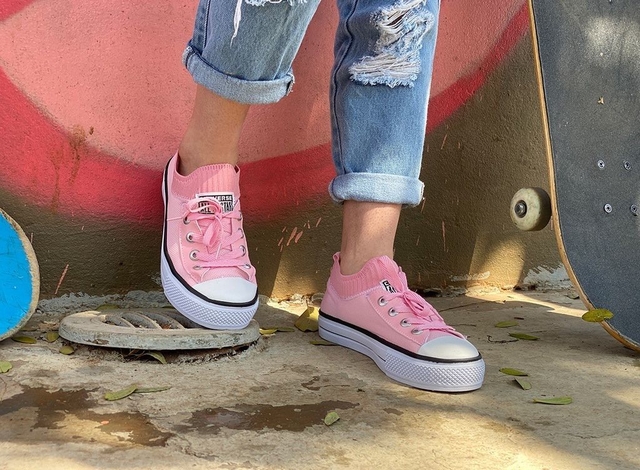 Tênis All Star Meia Feminino Casual Lançamento converse clássico