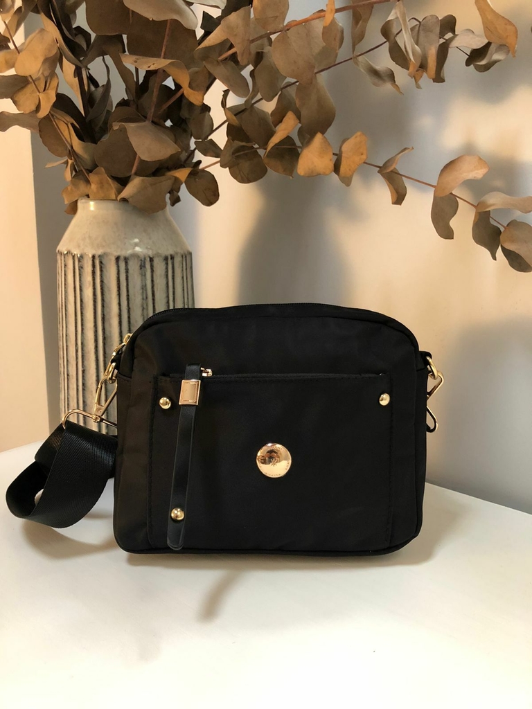 Cartera bandolera Trinity (negra) - Comprar en Kenia