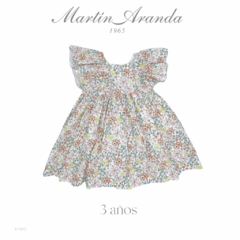 Vestido estampado flores y olanes 4 años Martín Aranda