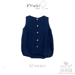 Ranita lino azul marino 12 meses Mebi - comprar en línea
