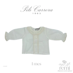 Set de 2 blusas marfil 1 mes Pili Carrera en internet