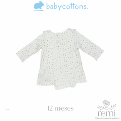 Vestido algodón pima con body incluído 12 meses Baby Cottons - comprar en línea