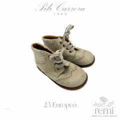 Botines Beige 23 Europeo (15 Mexicano) Pili Carrera