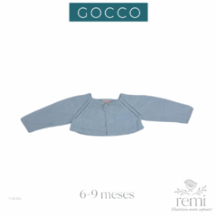 Suéter azul con botones al frente 6-9 meses Gocco
