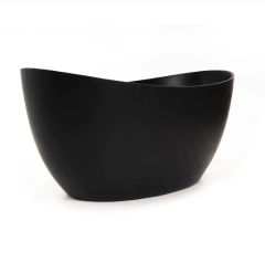 SABBIA BAÑERA ISLA SAMPA DURAQUARTZ SATINADO MATE GRANITO NEGRO VALVULA CROMADA