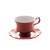 Xícara de chá com pires 200ml Fancy porcelana rosê 17747 Wolff