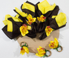 Porta guardanapo orquídea amarela cattleya