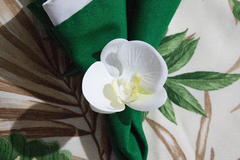 Porta guardanapo orquídea branca - comprar online