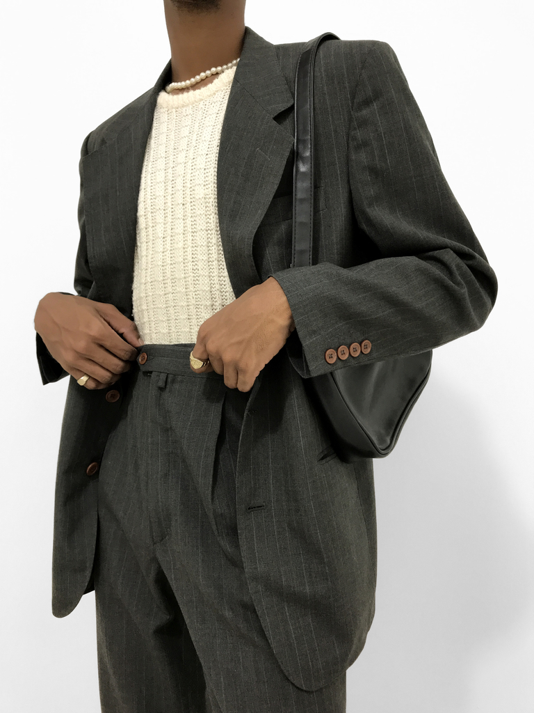 Christian Dior Terno de Lã Vintage - REFFE SHOP ッ