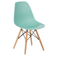 Silla Eames Verde Aqua Pata Madera