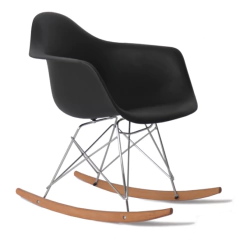 Sillón Mecedor Eames Negro